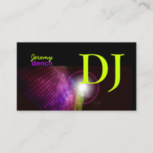 PixDezines Retro DJ+disco tegels Visitekaartje
