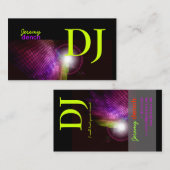 PixDezines Retro DJ+disco tegels Visitekaartje (Voorkant / Achterkant)