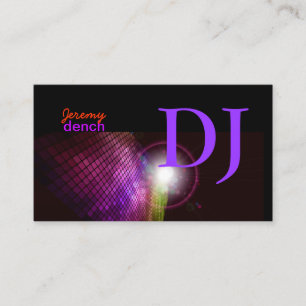 PixDezines Retro DJ+disco tegels Visitekaartje