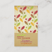 PixDezines  Retro Foliage ♥ & ♥ Visitekaartje (Achterkant)