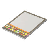 PixDezines retro fruitsap/dij achtergrondkleur Notitieblok (Linkerzijde)