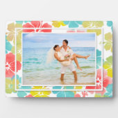 PixDezines retro hibiscus Fotoplaat (voorkant)