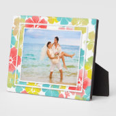 PixDezines retro hibiscus Fotoplaat (Zijkant)