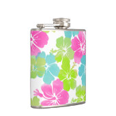 PixDezines retro hibiscus Heupfles (Rechts)