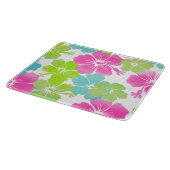 PixDezines retro hibiscus Snijplank (Hoek)