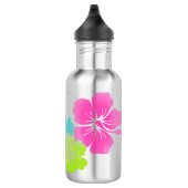 PixDezines retro hibiscus Waterfles (Rechts)