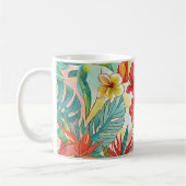 PixDezines Retro Hyper H2 Hawaï Bloemmotief Koffiemok (Links)
