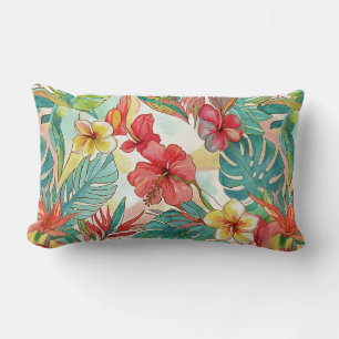 PixDezines Retro Hyper H2 Hawaï Bloemmotief Kussen