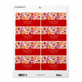 PixDezines Retro Kerst Ornamenten/DIY achtertuin Etiket (Full Sheet)