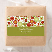 PixDezines Retro Kerst Ornamenten/DIY achtertuin Etiket (Insitu)