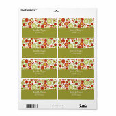 PixDezines Retro Kerst Ornamenten/DIY achtertuin Etiket (Full Sheet)