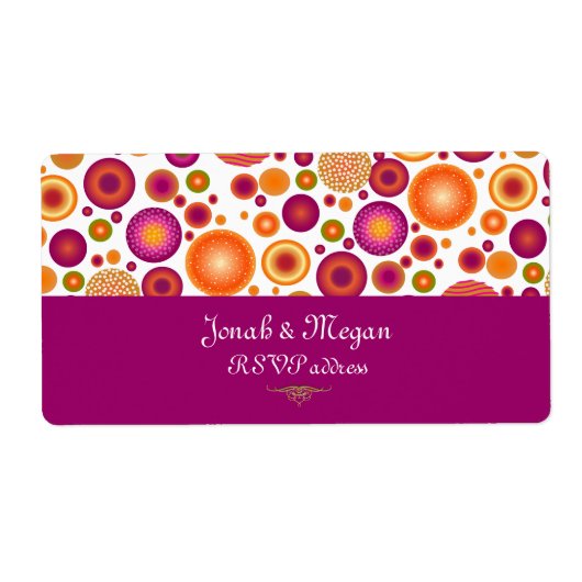 PixDezines Retro Kerst Ornamenten/DIY achtertuin Etiket (Voorkant)