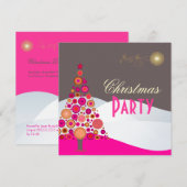 PixDezines Retro Kerstversiering Boom Kaart (Voorkant / Achterkant)