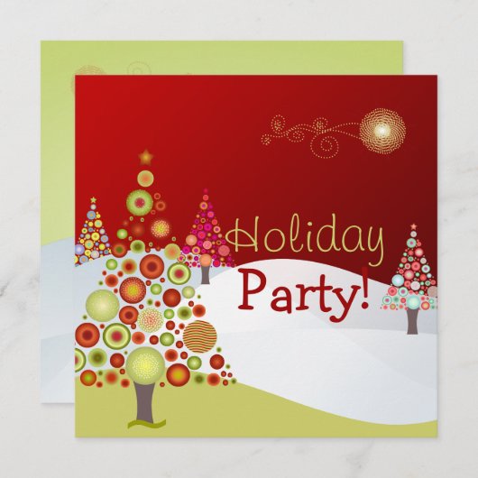 PixDezines Retro kerstversieringen/DIY-lettertypen Kaart (Voorkant / Achterkant)