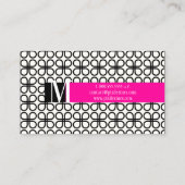 PixDezines retro klavers/diy kleuren in een handom Visitekaartje (Achterkant)