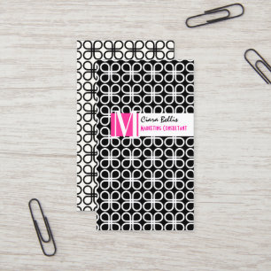 PixDezines retro klavers/diy kleuren in een handom Visitekaartje