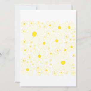 PixDezines Retro Madeliefjes Foto/Bar mitswa Kaart