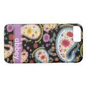 PixDezines retro paisley/DIY achtergrond Case-Mate iPhone Case (Achterkant (Horizontaal))