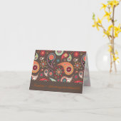 PixDezines Retro Paisley, DIY achtergrond Kaart (Gele Bloem)