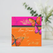 PixDezines Retro Papillon 81e verjaardagsfeestje Kaart (Staand voorkant)