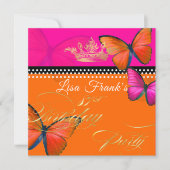 PixDezines Retro Papillon 81e verjaardagsfeestje Kaart (Voorkant)