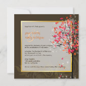 PixDezines RETRO PINK MAPLE TREES/DIY ACHTERGROND Kaart (Achterkant)