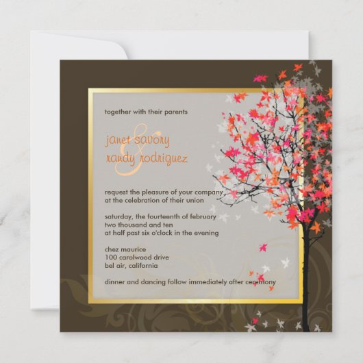 PixDezines RETRO PINK MAPLE TREES/DIY ACHTERGROND Kaart (Achterkant)