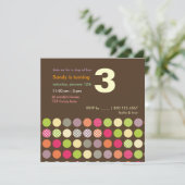 PixDezines Retro Polka Dots/DIY achtergrond Kaart (Staand voorkant)