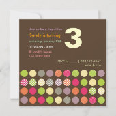 PixDezines Retro Polka Dots/DIY achtergrond Kaart (Voorkant)