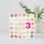 PixDezines Retro Polka Dots/DIY achtergrond Kaart (Staand voorkant)