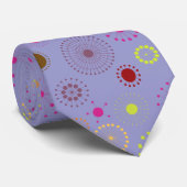 PixDezines Retro Stars, aangepaste achtergrondkleu Stropdas (Opgerold)