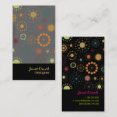 PixDezines Retro Sterren Visitekaartje (Voorkant / Achterkant)