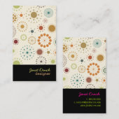 PixDezines Retro Sterren Visitekaartje (Voorkant / Achterkant)