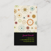 PixDezines Retro Sterren Visitekaartje (Achterkant)