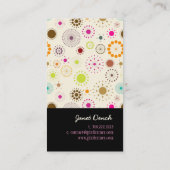 PixDezines Retro Sterren Visitekaartje (Achterkant)