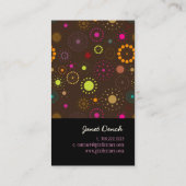 PixDezines Retro Sterren Visitekaartje (Achterkant)