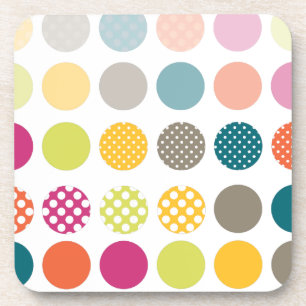 PixDezines Retro Stippen/DIY achtergrondkleur Bier Onderzetter