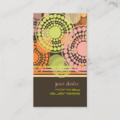 PixDezines  retro stippen Visitekaartje (Voorkant)