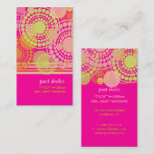 PixDezines  retro stippen Visitekaartje (Voorkant / Achterkant)