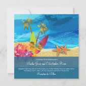 PixDezines Retro Surfers, bestemming/diy kleur Kaart (Achterkant)