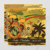 PixDezines Retro Surfers, bestemmingsgebeurtenisse Kaart (Voorkant / Achterkant)