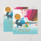 PixDezines Retro Surfers, bestemmingsgebeurtenisse Kaart (Voorkant / Achterkant)