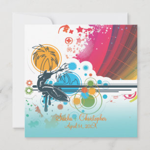 PixDezines Retro Surfers, bestemmingsgebeurtenisse Kaart