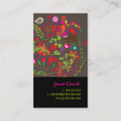 PixDezines Retro Tree Visitekaartje (Achterkant)