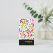 PixDezines Retro Tree Visitekaartje (Staand voorkant)