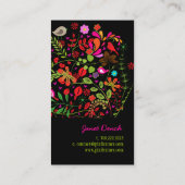 PixDezines Retro Tree Visitekaartje (Achterkant)