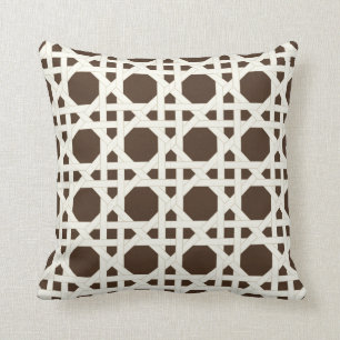 PixDezines rieten lattice/diy achtergrondkleuren Kussen