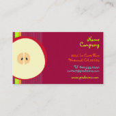 PixDezines Rode appel / smoothie Visitekaartje (Voorkant)