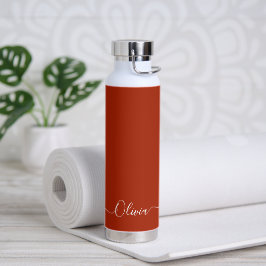 PixDezines Rode Baksteen DIY Kleur Waterfles