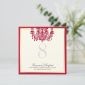 PixDezines rode kaareliers/tabelnummers Kaart (Staand voorkant)